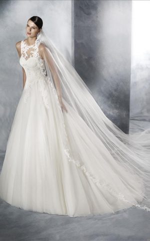 rochie de mireasa A line pronovias san patrick jarissa