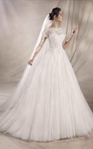 rochie de mireasa printesa pronovoas san patrick a line tul dantela yaser